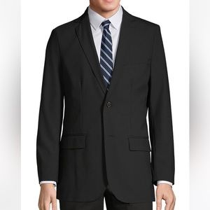 NWT Lands End Mens Washable Wool 2 Button Tailored Fit Suit Jacket 42R Regular